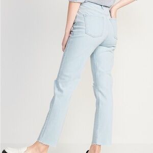 Old Navy Sky Hi Straight Leg Jeans